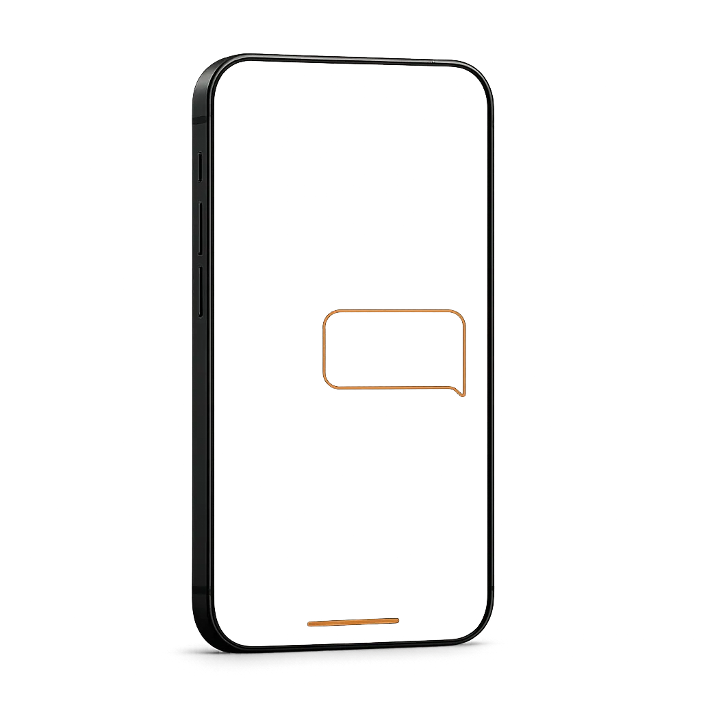 Smartphone displaying a missed call notification and an automated text response