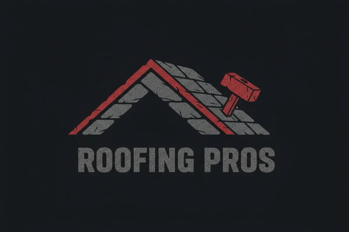 Roofing contractor logo