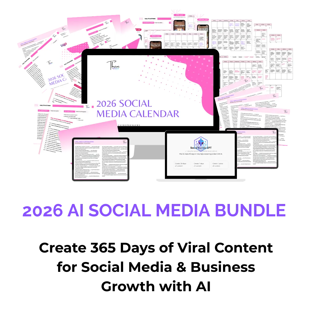 2026 AI Social Media Bundle Mockup