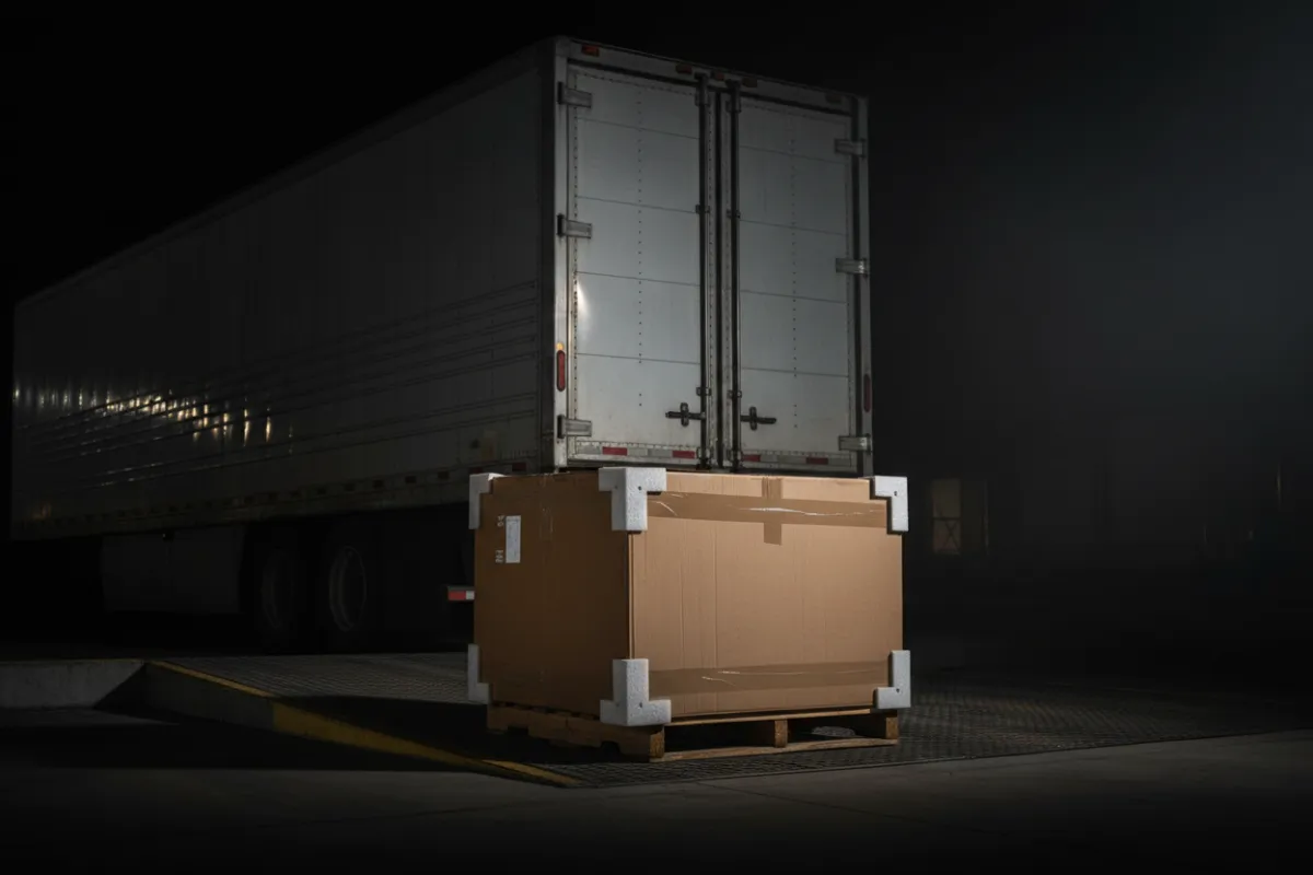 Odorizer attached to freight load in transit