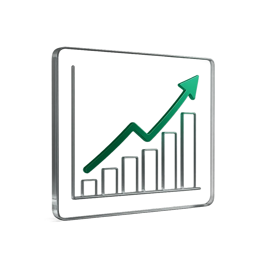 Predictable agency growth dashboard showing positive conversion momentum