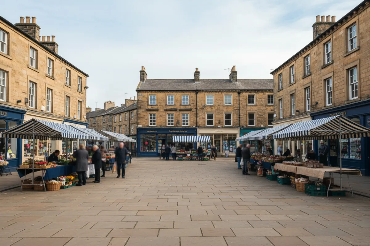 Ossett West Yorkshire Market Town Scene