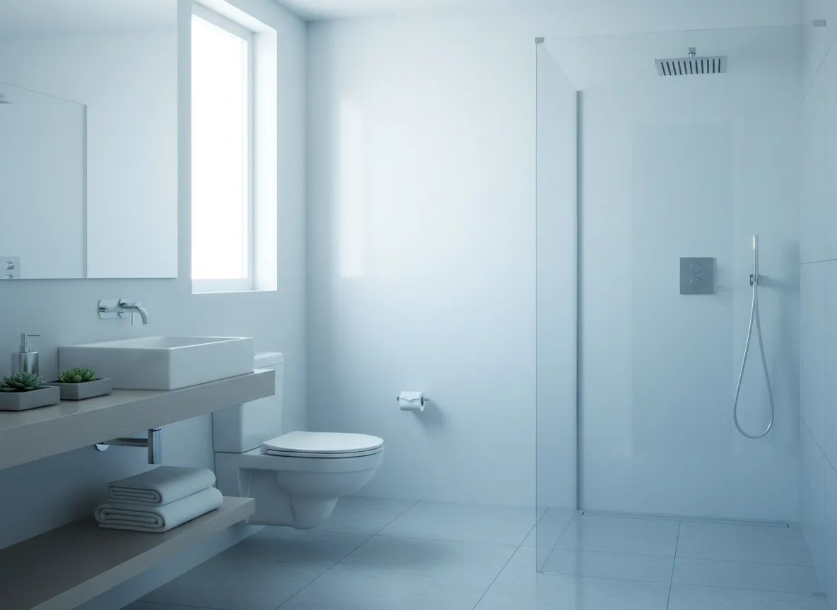 Bagno perfettamente pulito e ordinato