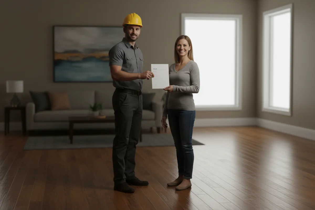 Reviews and invoices for flooring jobs