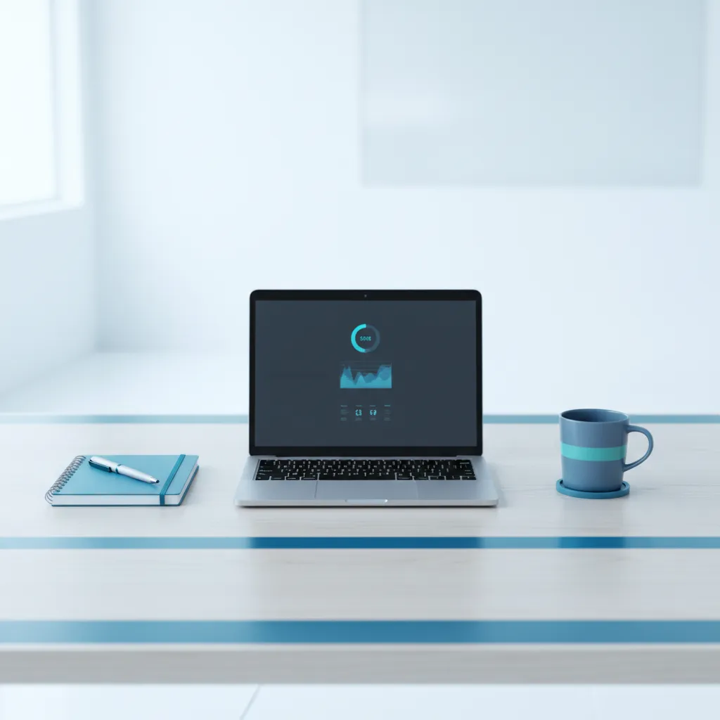 A clean, structured and professional workspace showing clarity and efficiency