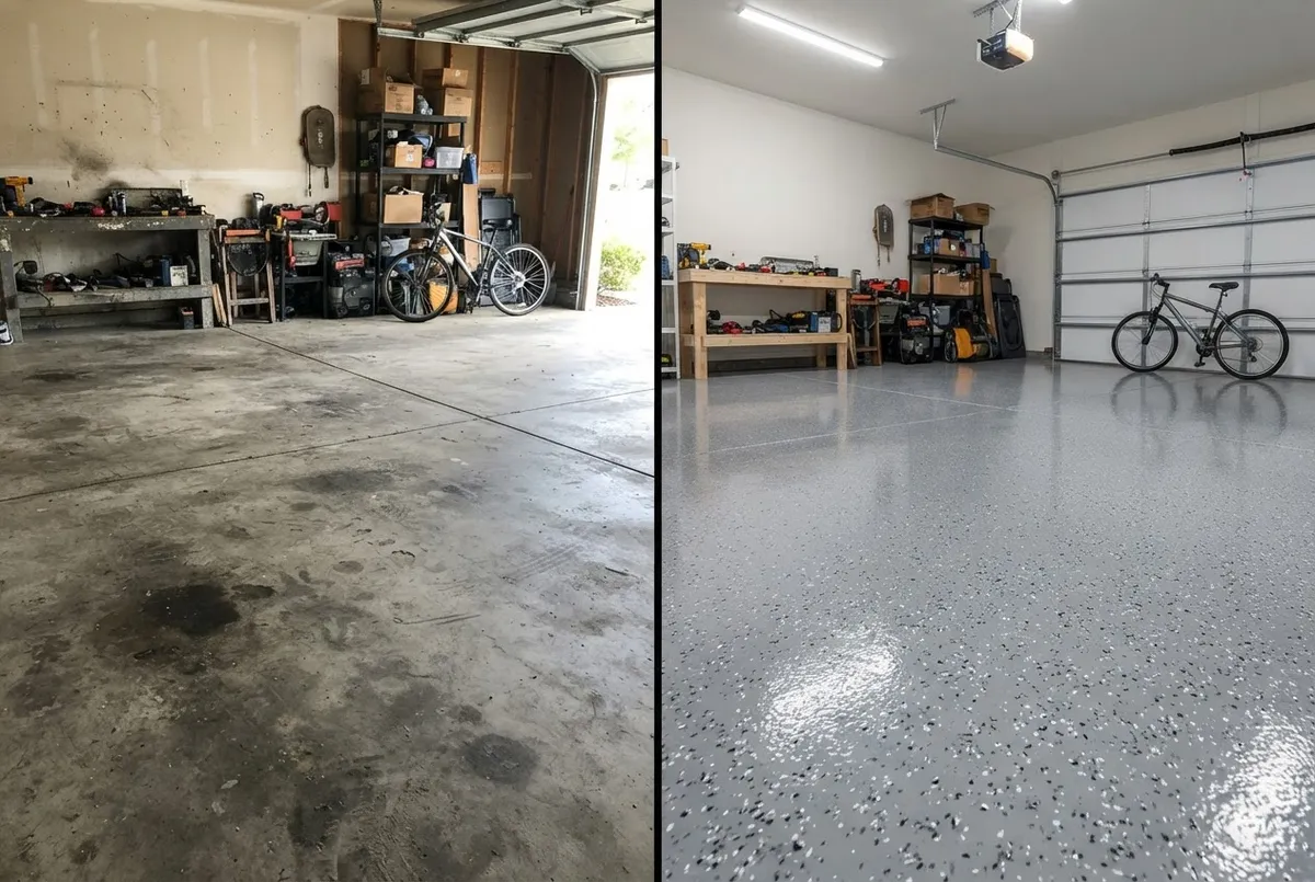 Signature Epoxy Floors metallic garage floor