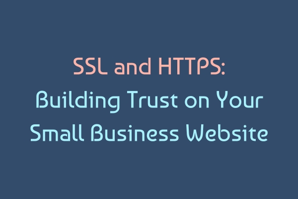 SSL and HTTPS: Building Trust on Your Small Business Website