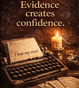 Evidence Creates Confidence