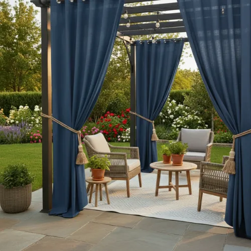 Color Psychology Outdoors: Choosing Drapes That Elevate Your Mood