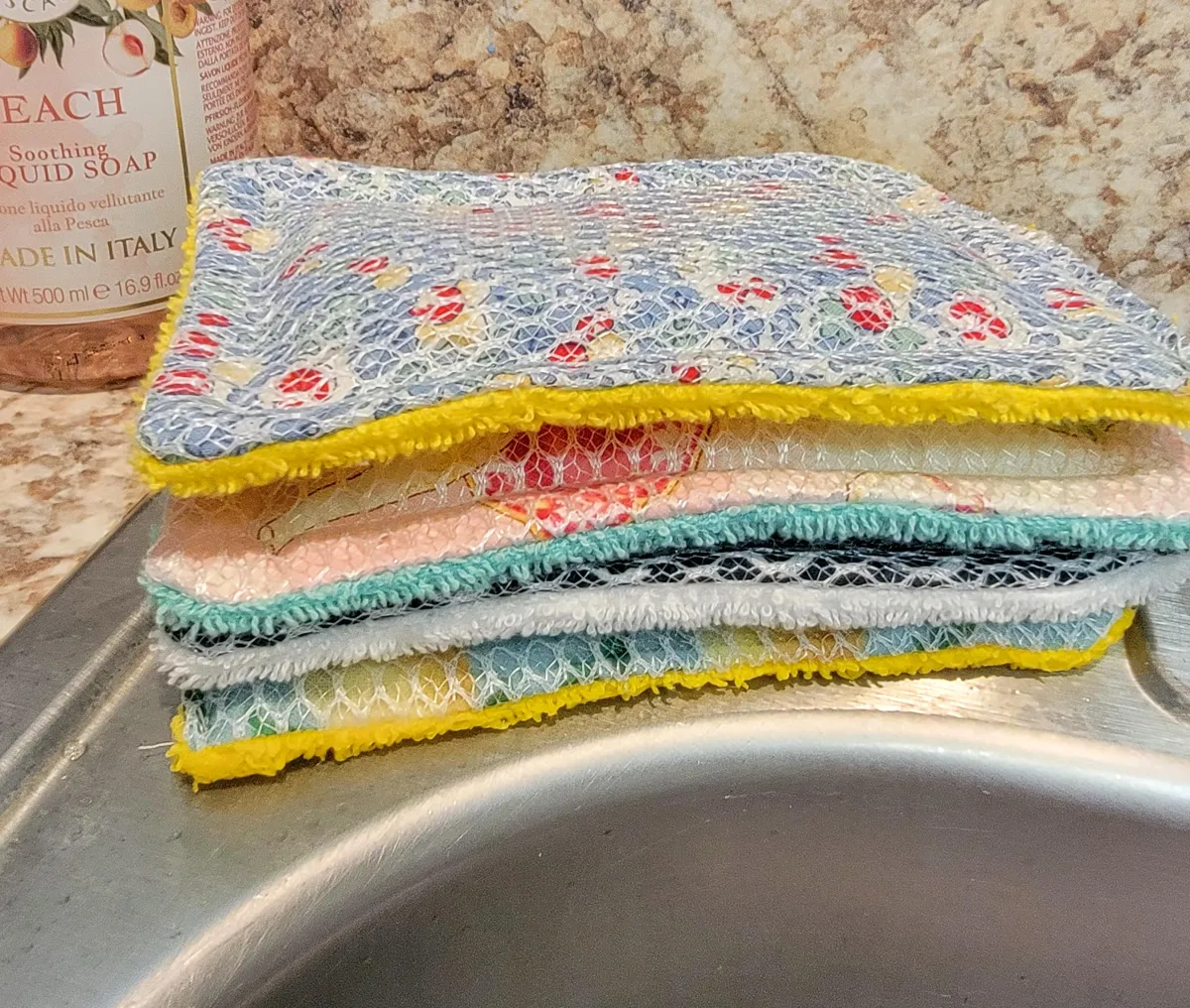 No-waste reuseable kitchen sponges