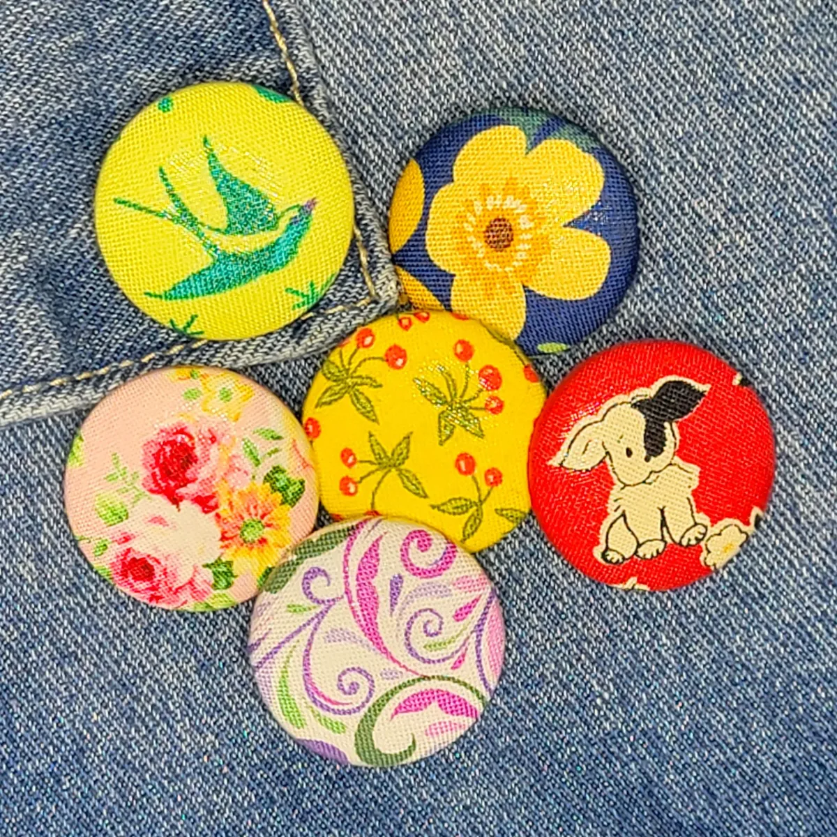 Fabric covered buttons