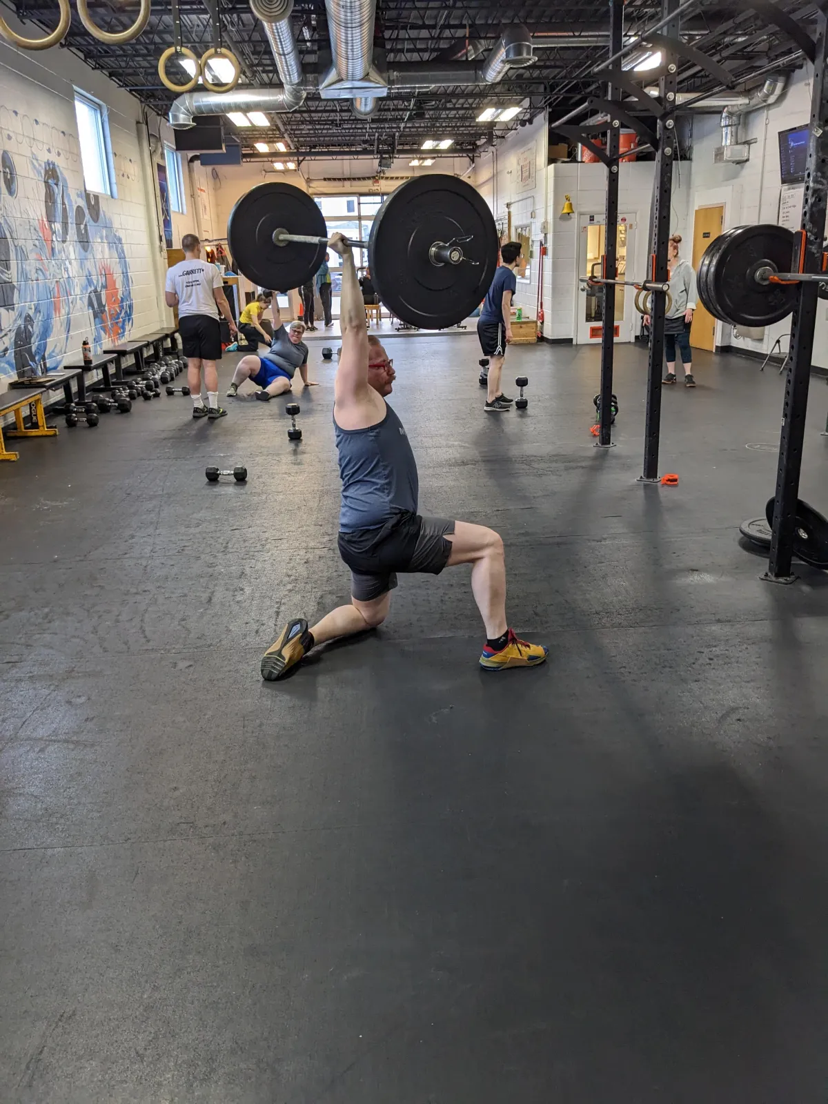 Solcana athlete Joshua doing a Turkish Getup