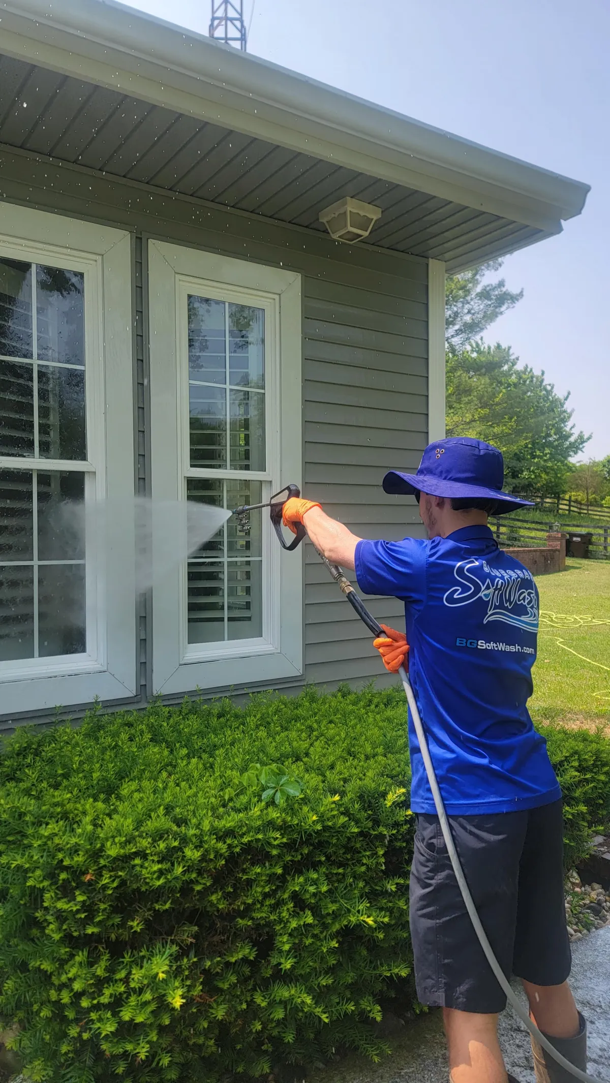 Pressure washing