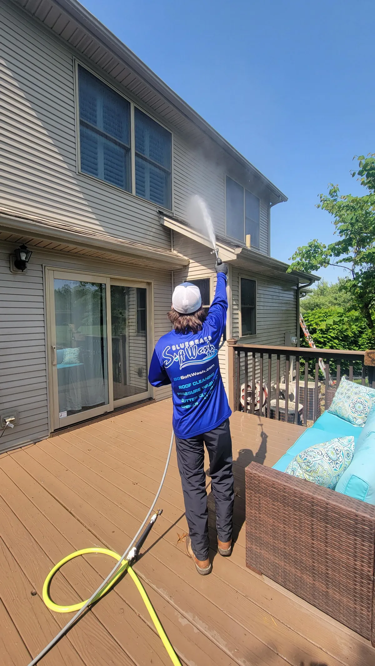 Pressure washing