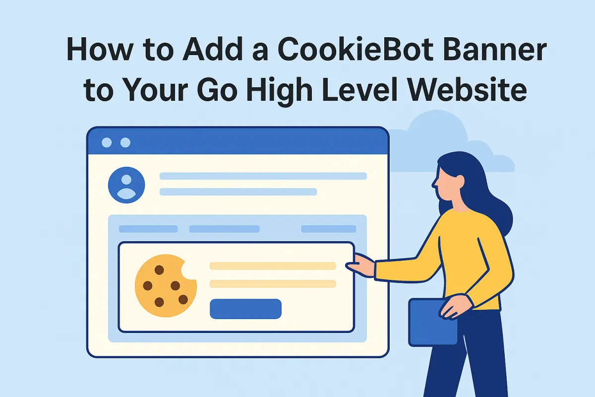 How to add a CookieBot banner to your Go High Level website