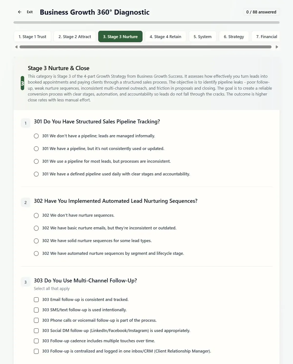 Question Interface image