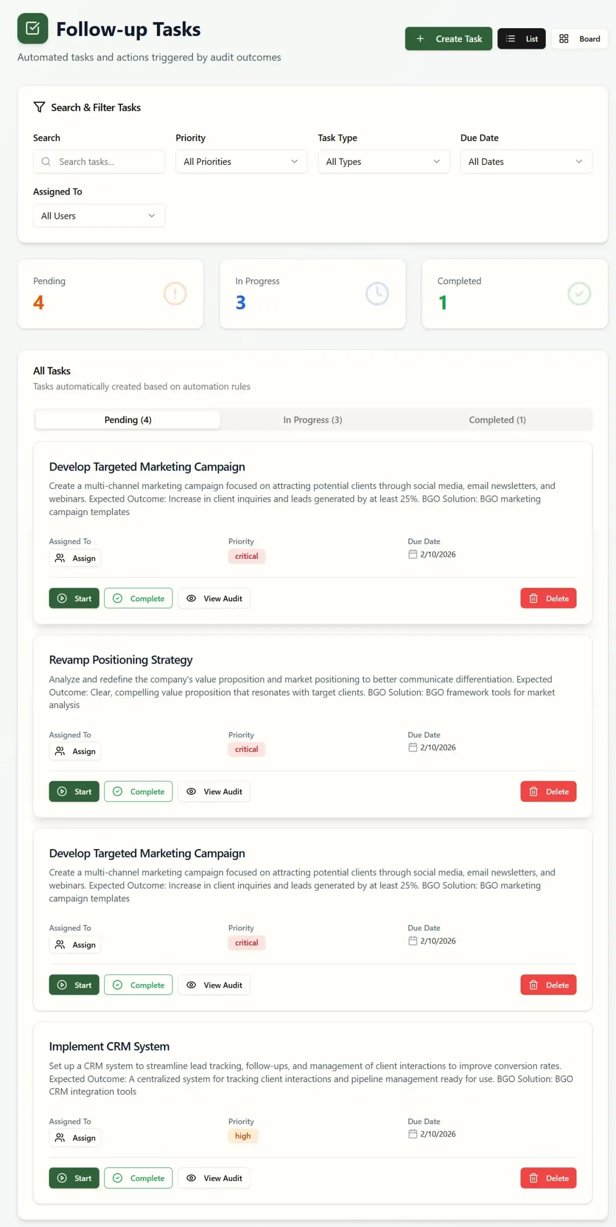 Follow-up Tasks image