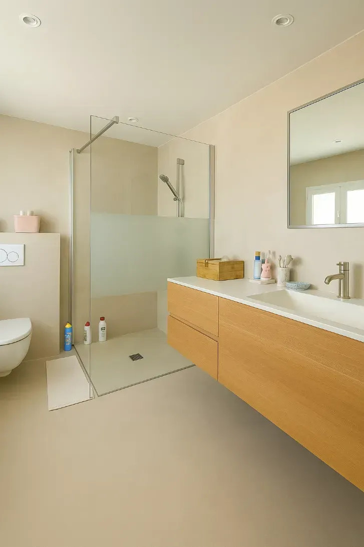 résine de sol lyon pour salle de bain