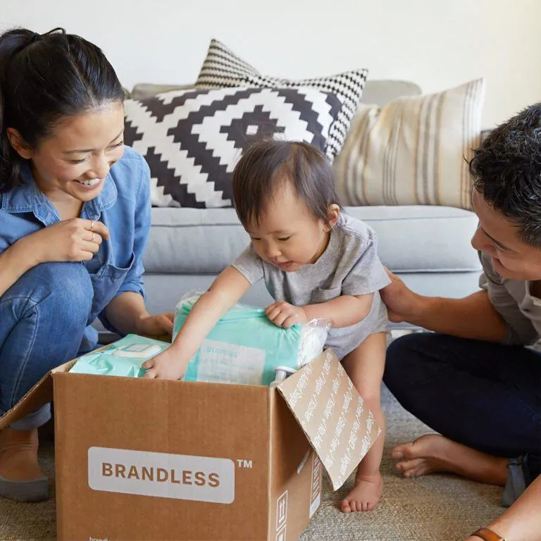 A family spending time with their new baby.