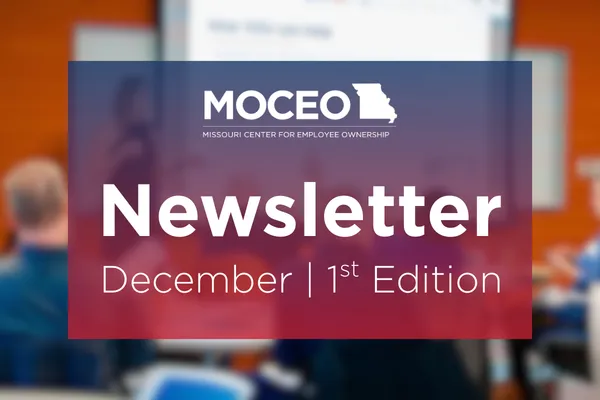 blurry image with MOCEO logo and text "Newsletter - December | 1st Edition"