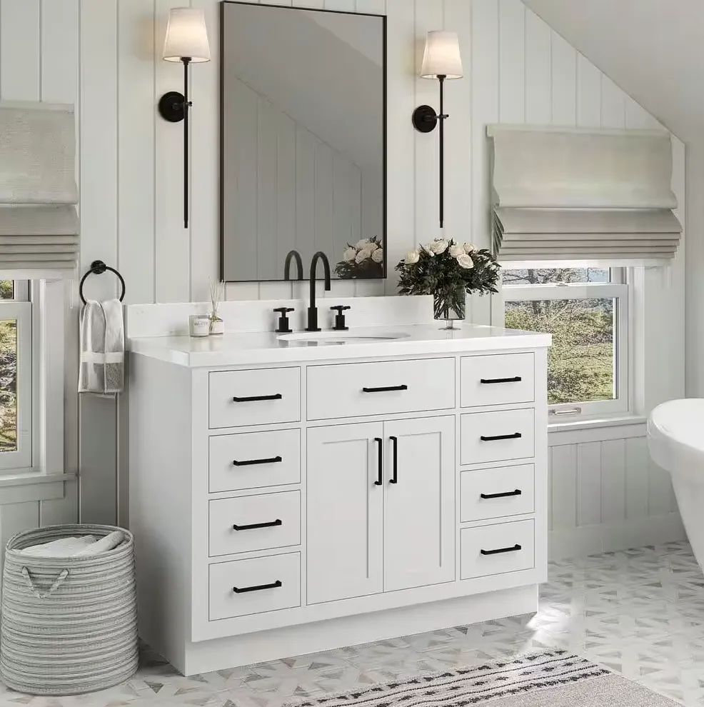 Install Vanity with sink 48"