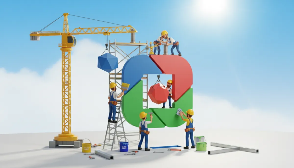 construcción de logo