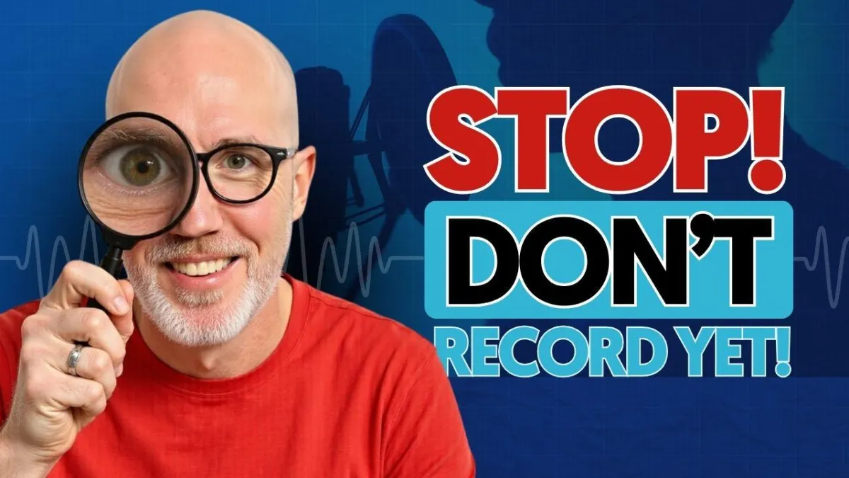 Do This Before You Record Any Voice Over Script! (Script Analysis)