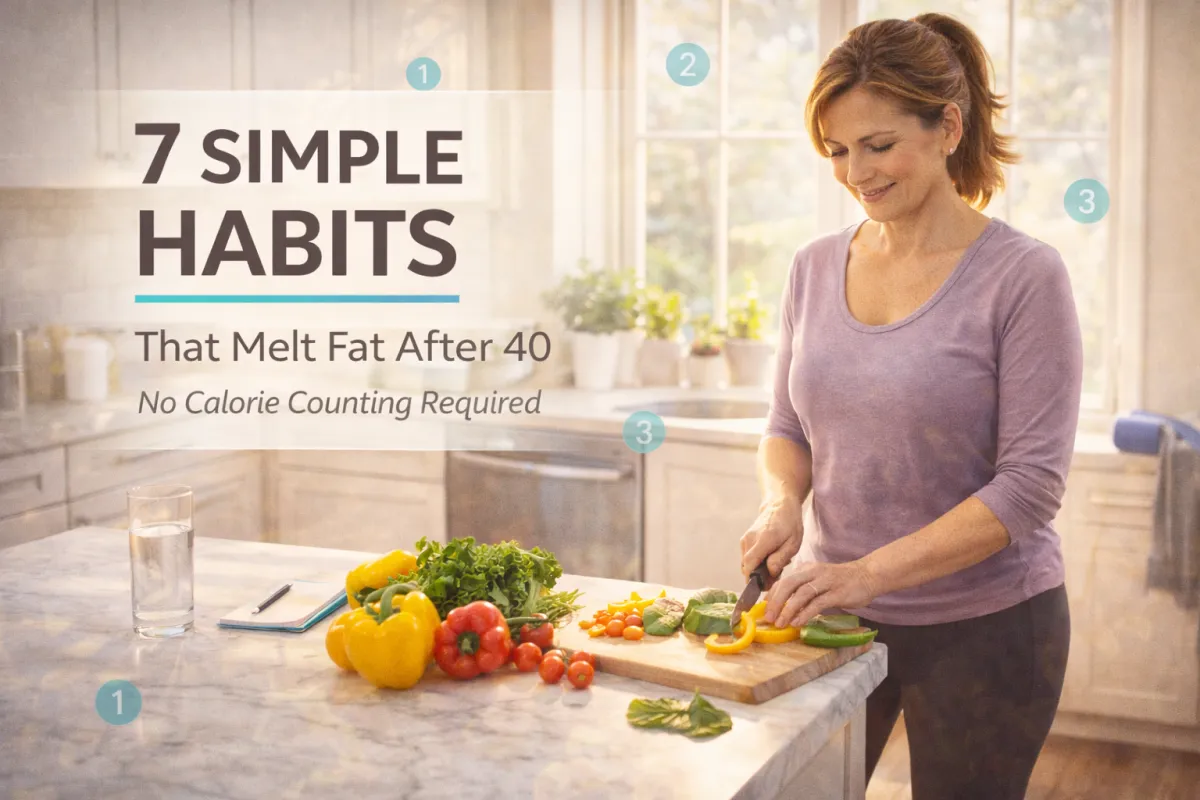 7 Simple Habits That Melt Fat After 40 (Without Counting Calories)