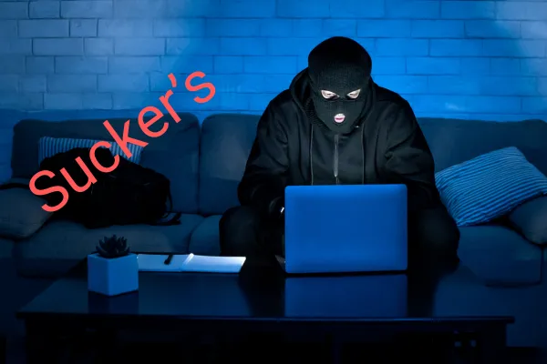 the scammer behind the online advise