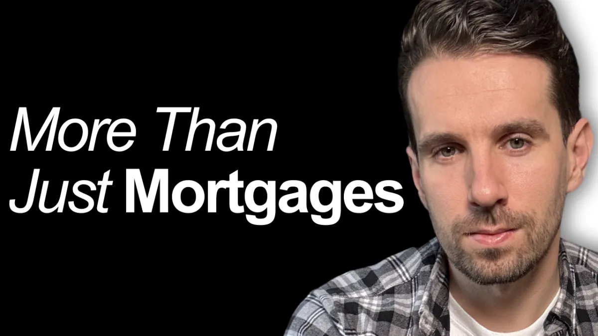 Ash Borland, a mortgage business coach, discussing how mortgage brokers can offer more than just mortgages by expanding into additional financial products.
