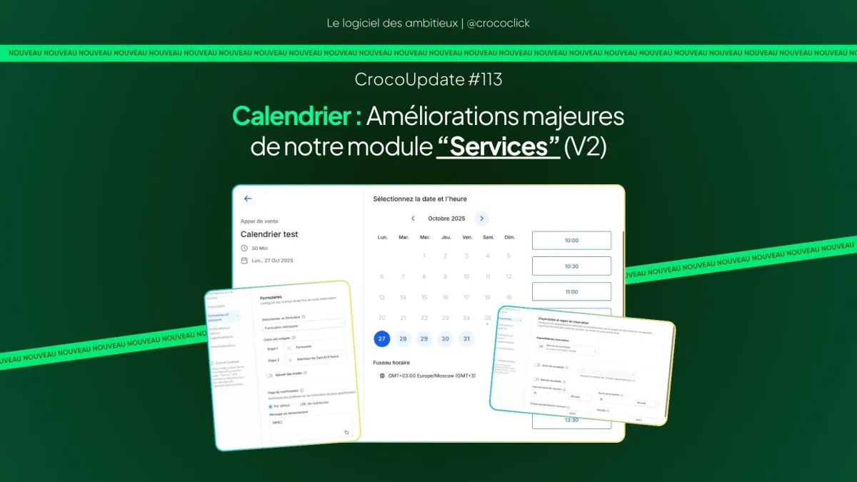 [CALENDRIER] Améliorations majeures de notre module “Services”