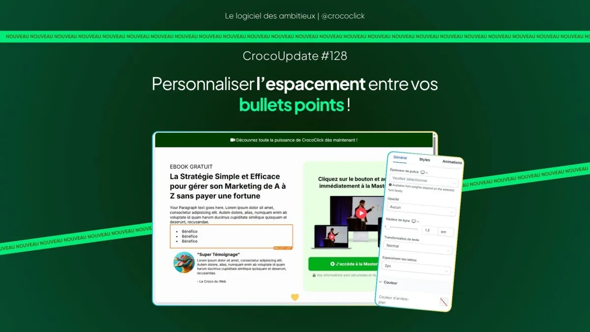 [SITES] Personnaliser l’espacement entre vos bullets points (enfin !)