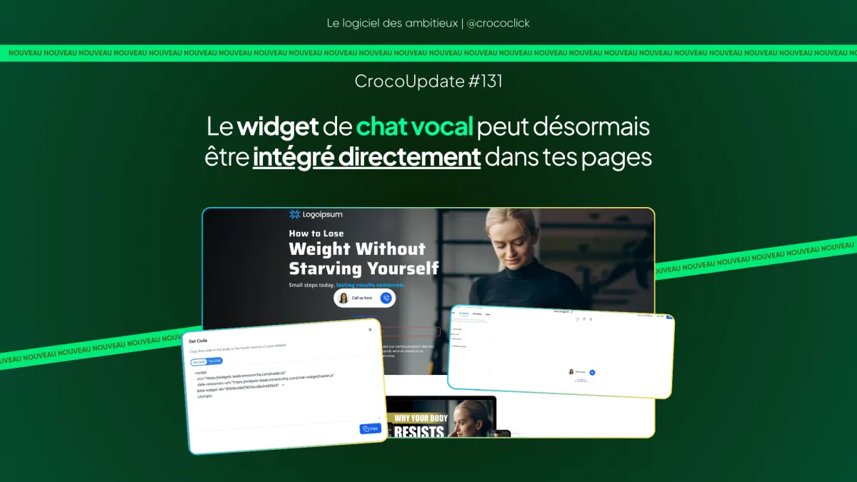 [IA] Le widget de chat vocal peut désormais être intégré directement dans tes pages