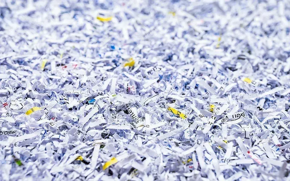 shredded paper