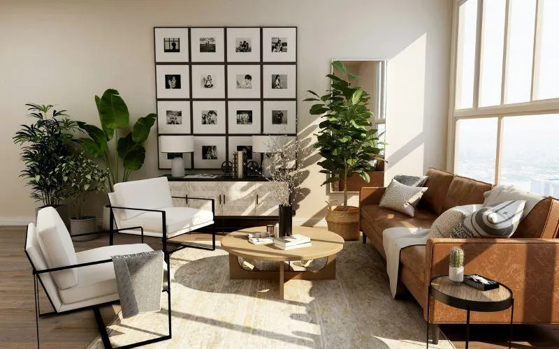 Living room home design.
