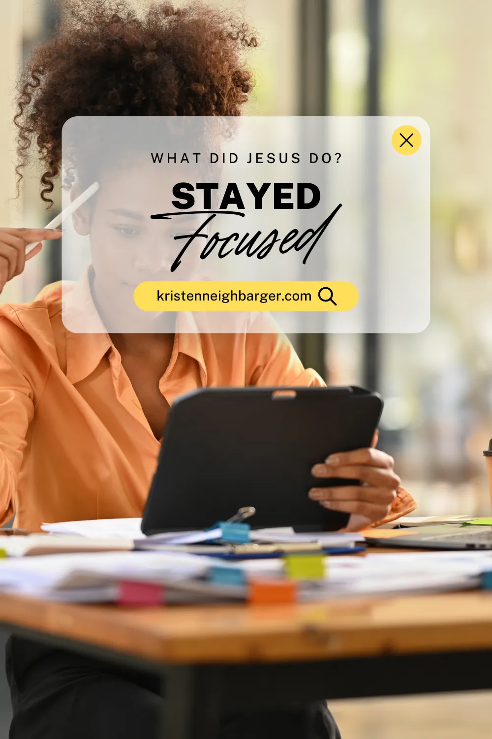 A woman planning Thanksgiving while reflecting on God’s nudges.