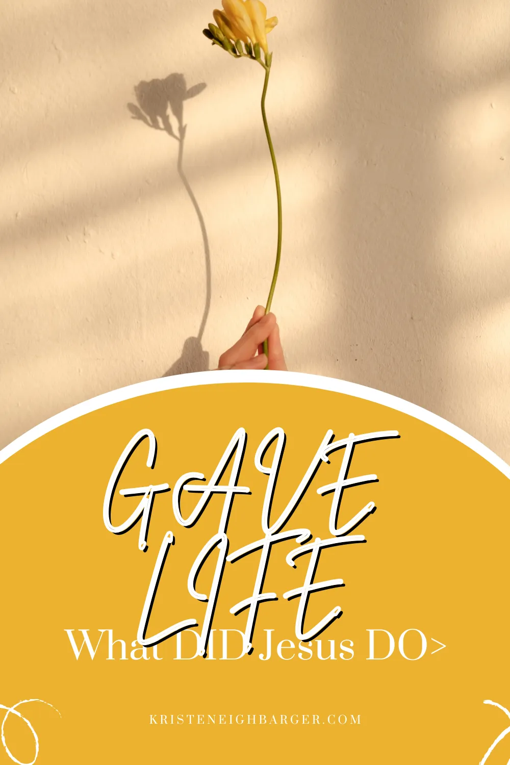 Flower representing giving life