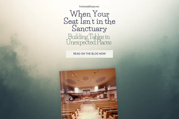 title over church sanctuary