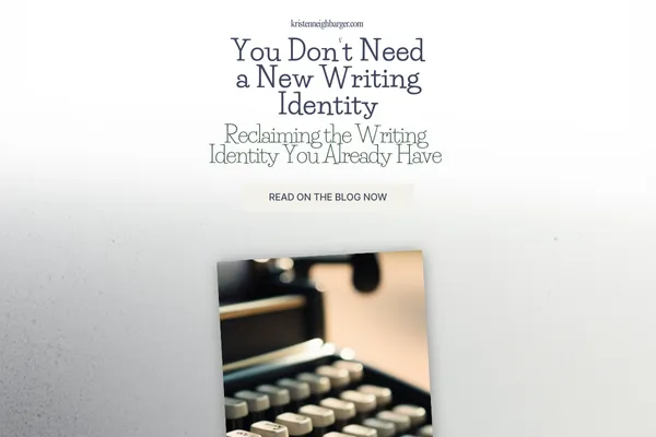 Reclaiming your Writing Identity