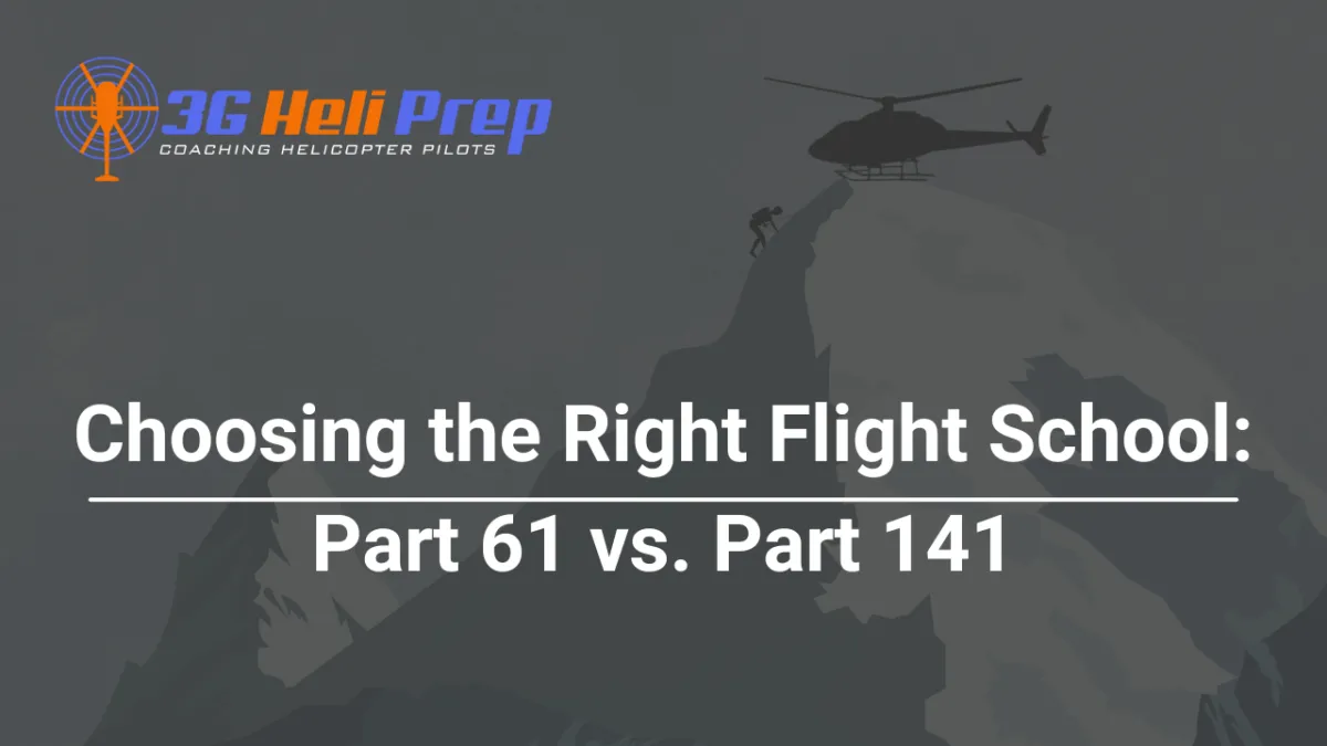 Choosing Flight Schools, a blog cover image