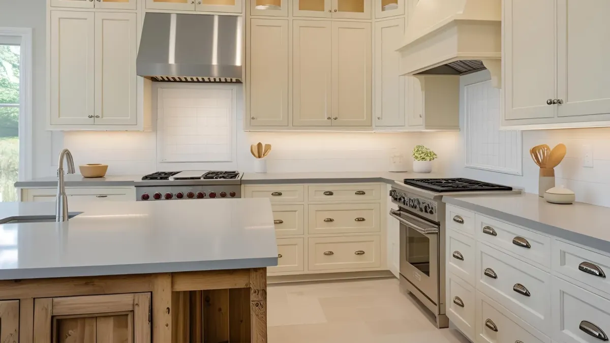 Kitchen With Blend of Classic and Sleek Finishes