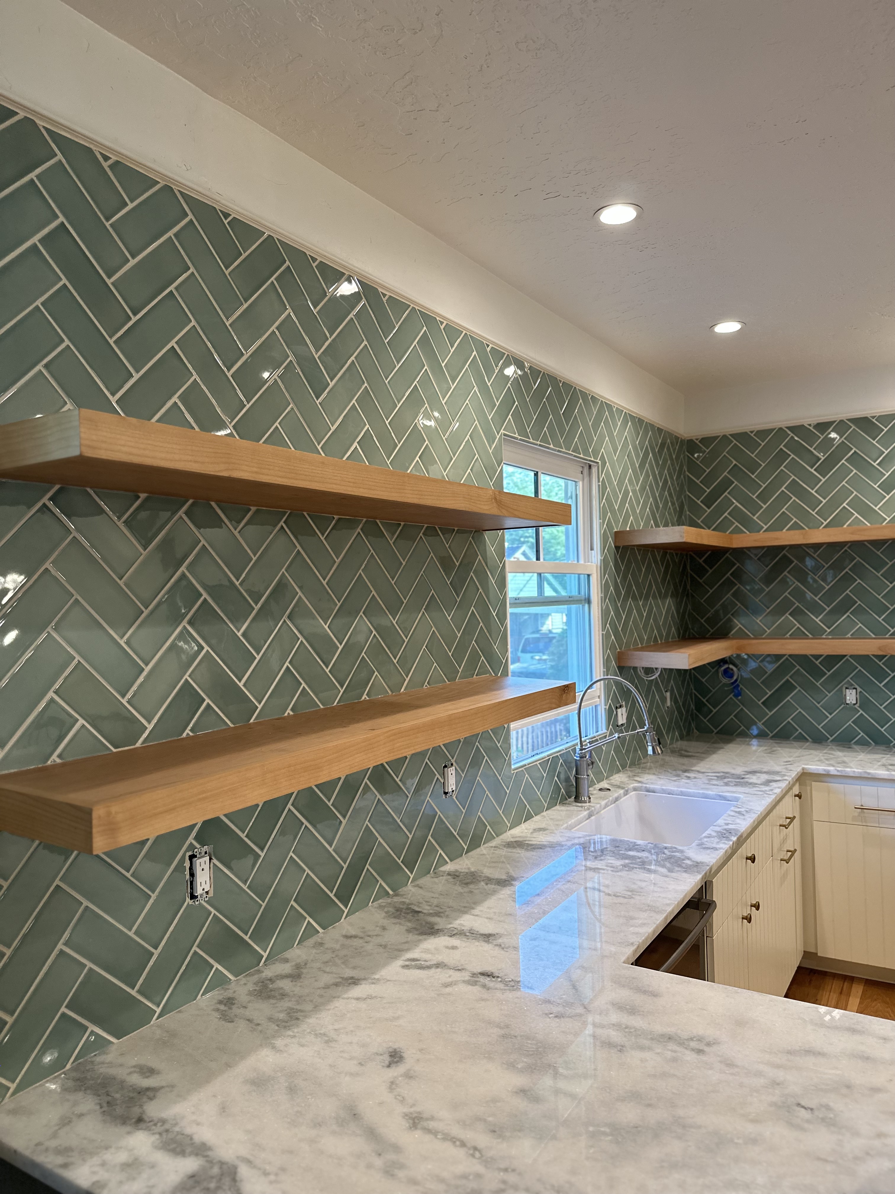 Hand Made Herringbone Tile Installation in Boise Idaho! 