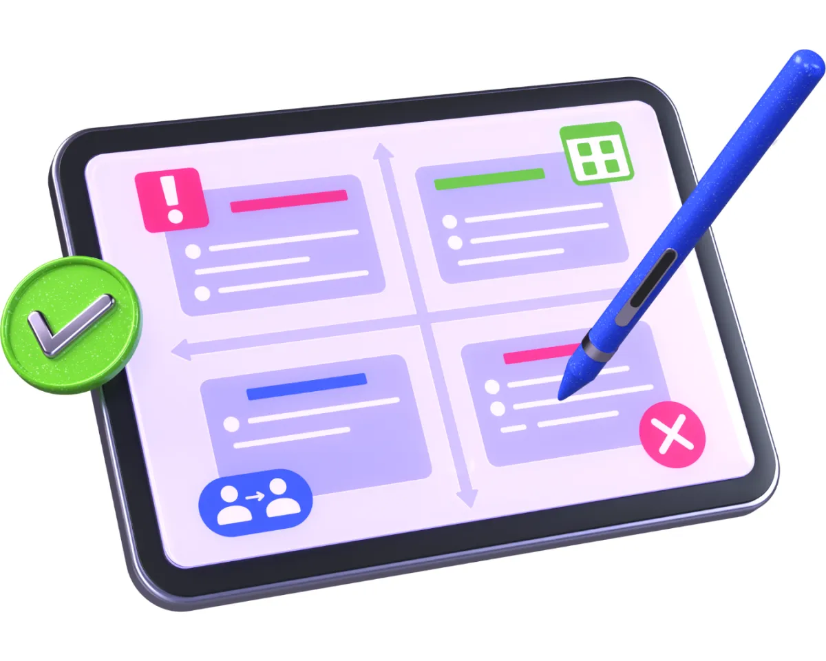Gráfico explicativo de la Matriz de Eisenhower aplicada a la delegación de tareas.