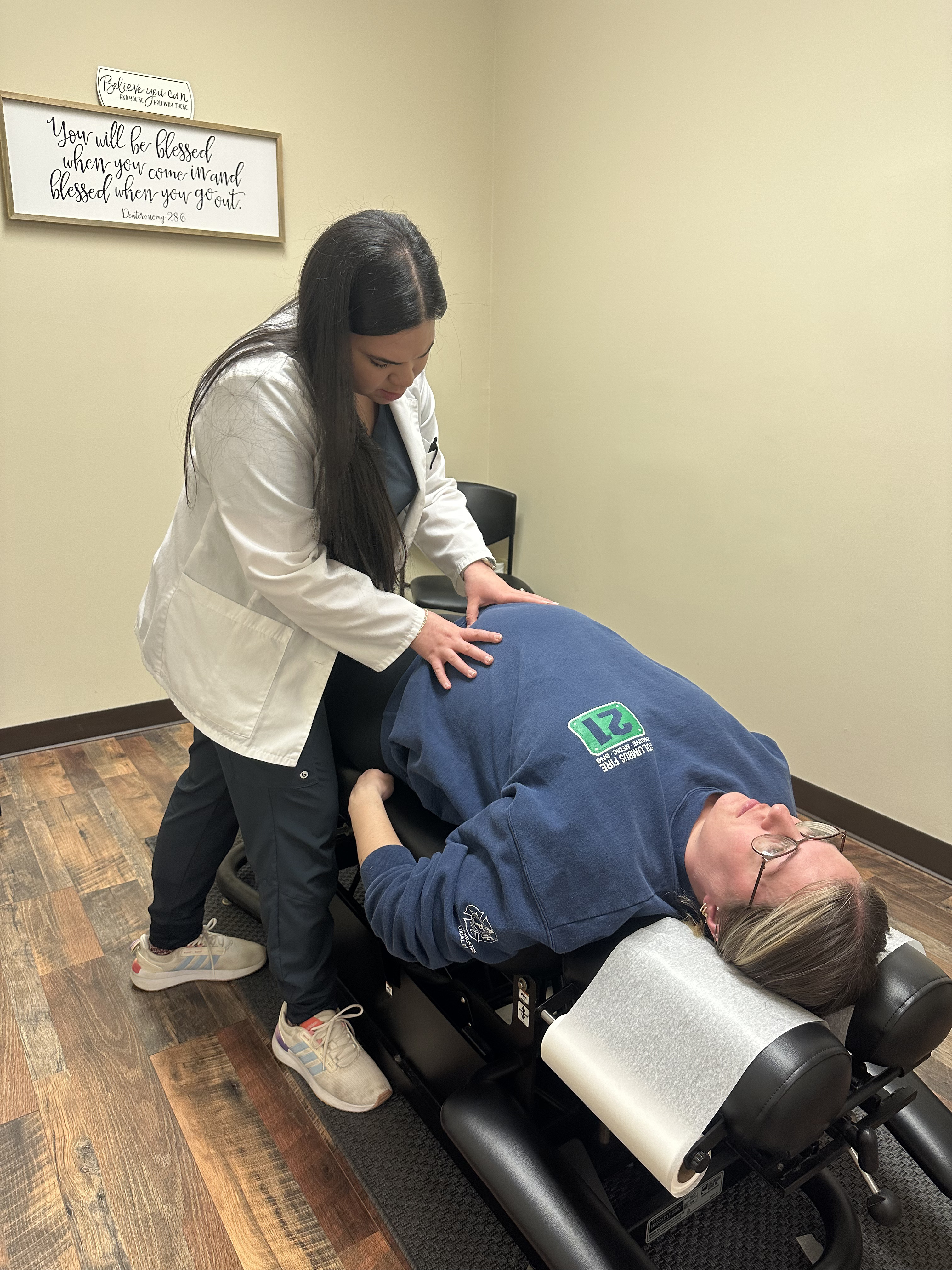 Dr. Gabby with prenatal patient in Delaware, Ohio