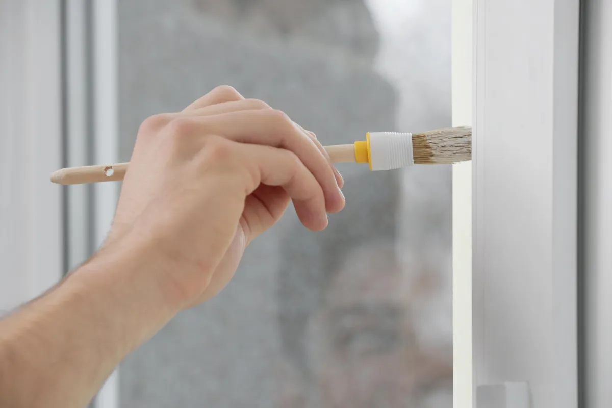 How to repaint aluminium window frames?