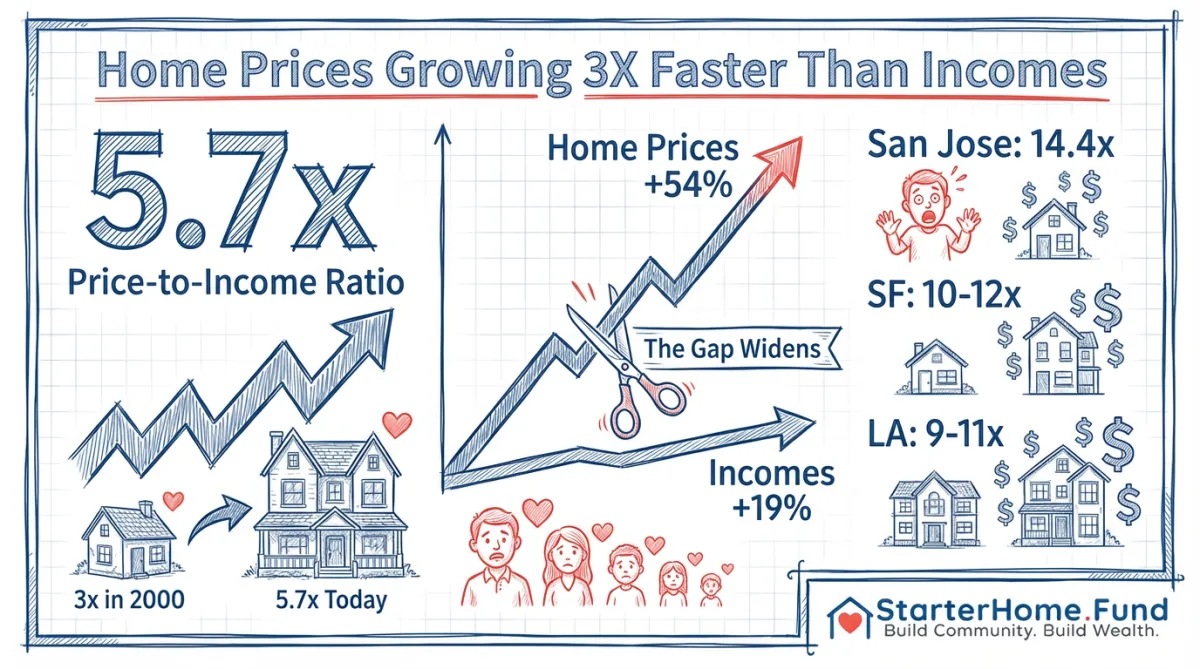 Home Prices Are Growing 3X Faster Than Incomes