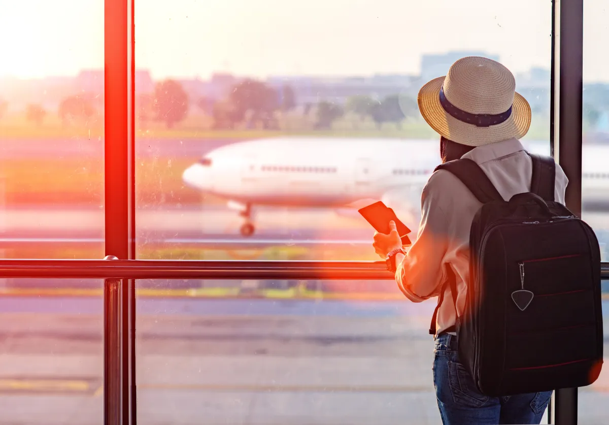 Woman at the airport