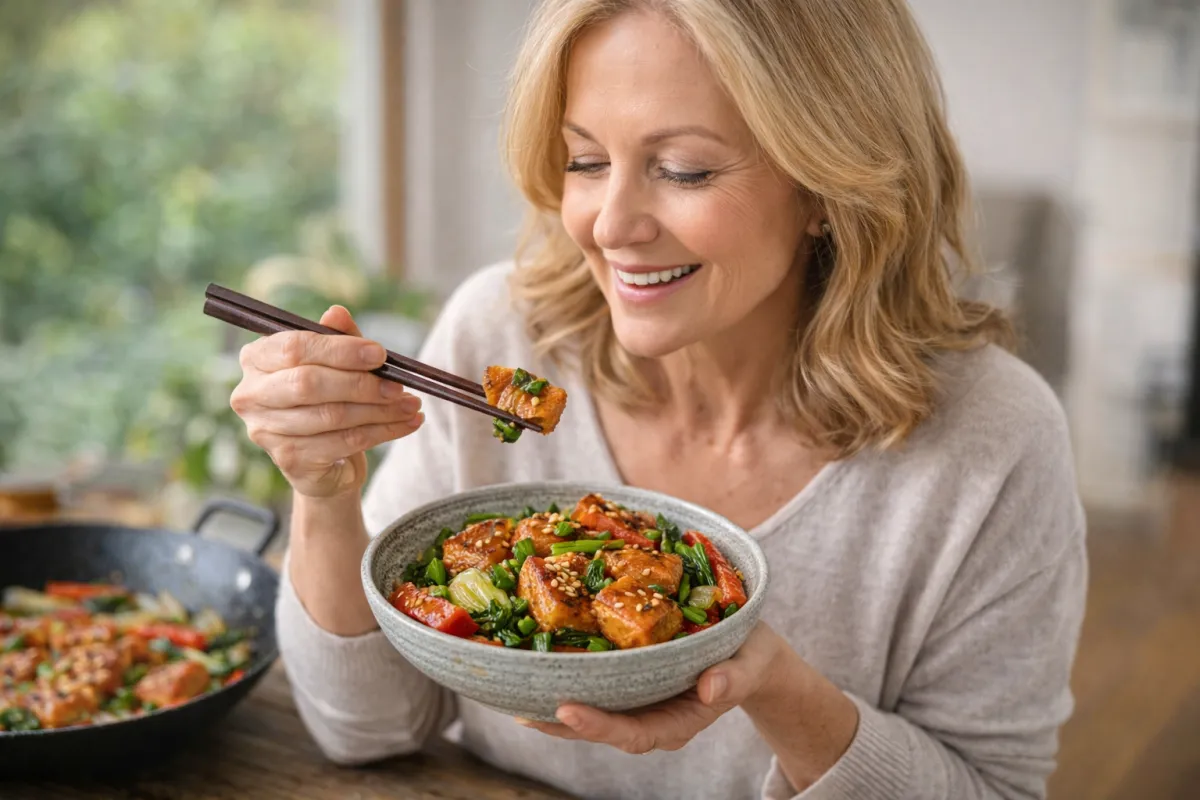 The Weeknight Salmon Stir Fry I Rely On for Energy and Blood Sugar Balance After 50