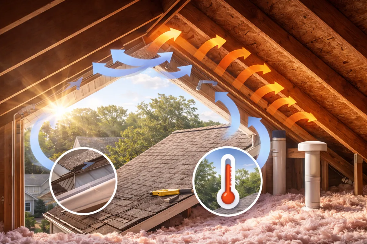 Attic Ventilation in Georgia: Extend Roof Life & Reduce Heat Buildup