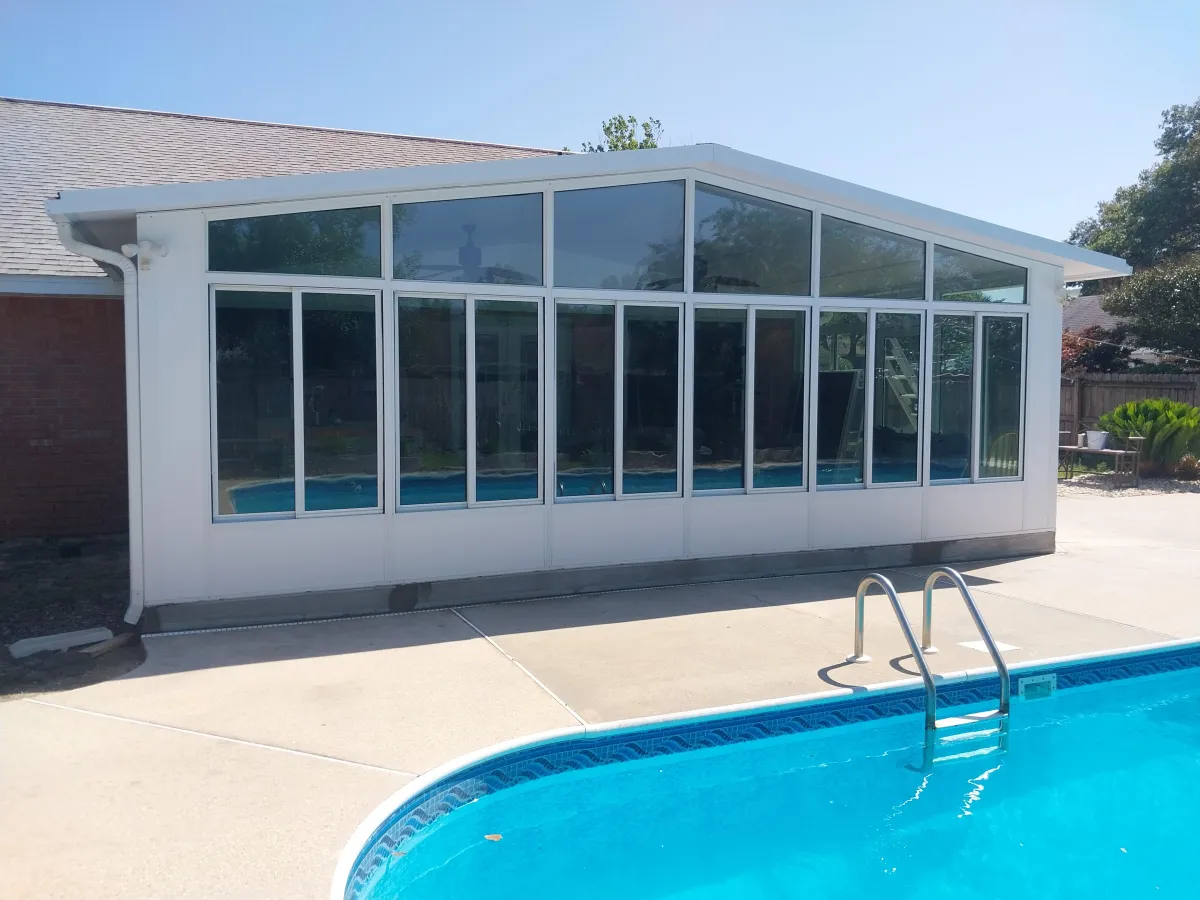 summer pressure washing house